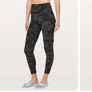 Lululemon Align Pant II *25" Incognito Camo Multi Grey Size 8